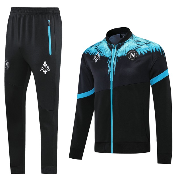AAA Quality Napoli 21/22 Joint Tracksuit - Black/Blue